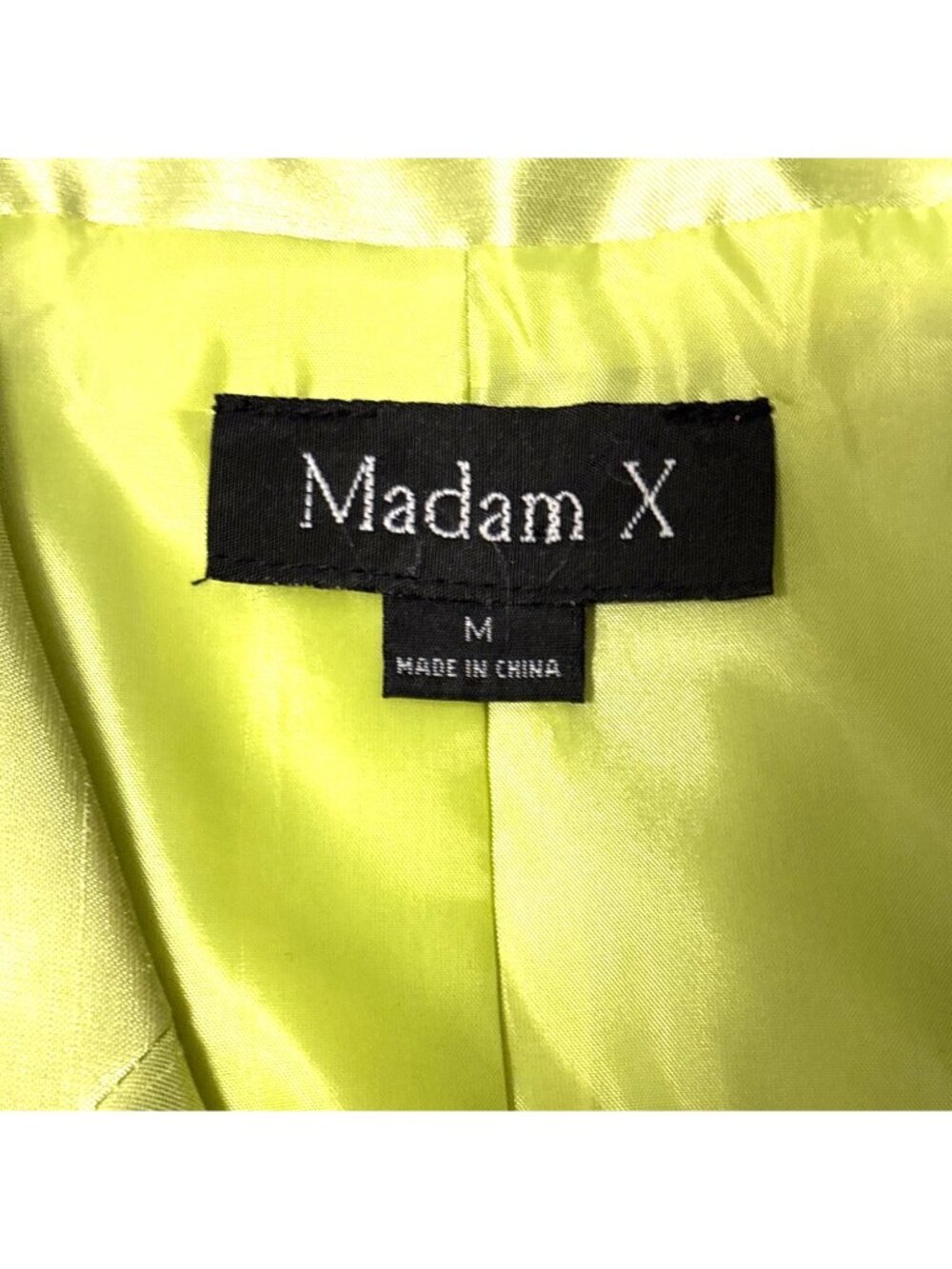 Vintage Madam X Lime Green Blazer & Floral Pleated Skirt Set M - Picture 3 of 9
